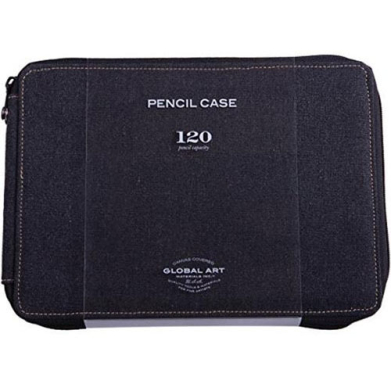 Speedball Global Art Canvas Pencil Case Black - Holds 120 Pencils
