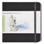 Global Art Travelogue Drawing Hand Book - Square (5.5" x 5.5") Ivory Black