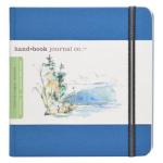 Global Art Travelogue Drawing Hand Book - Square (5.5" x 5.5") Ultramarine Blue