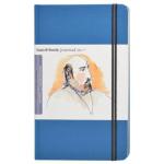 Global Art Travelogue Drawing Hand Book - Portrait (8.25" x 5.5") Ultramarine Blue