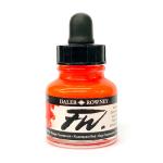 Daler Rowney FW Acrylic Artists Ink - (1oz bottle)- Fluorescent Red 544