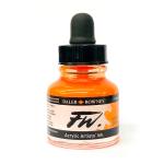 Daler Rowney FW Acrylic Artists Ink - (1oz bottle)-Fluorescent Orange 653