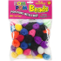 Pepperell Pom Pom Beads 1" - (50 Pieces) Assorted Colors