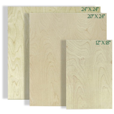 Richeson Cradled Birch Panel 24" x 24" (2" Deep)