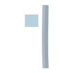 Richeson Semi-Hard Square Pastel - 168 Grey