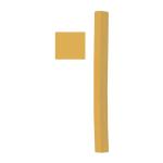 Richeson Semi-Hard Square Pastel - 76 Yellow