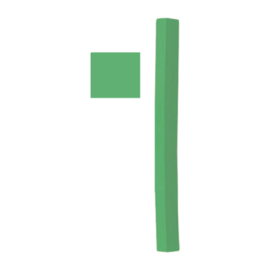 Richeson Semi-Hard Square Pastel - 1 Green