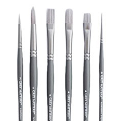 Richeson Grey Matters Brushes for Acrylic - (Set of 6)