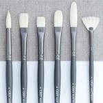 Richeson Grey Matters Bristle Brushes for Oil & Acrylic - (Set of 6)