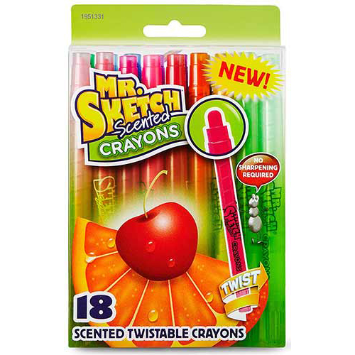 Mr. Sketch Scented Twistable Crayons, Assorted - 12 count