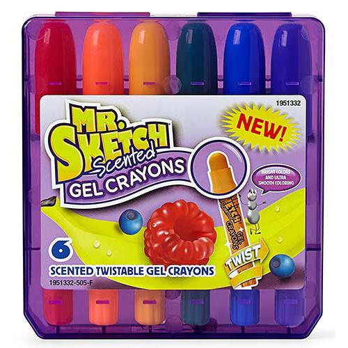 Mr. Sketch Scented Twistable Gel Crayons (6 Pack) Quality Art, Inc
