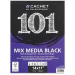 Daler Rowney Cachet 101 Mixed Media Black Paper Pad 11"x14"  DR464110114