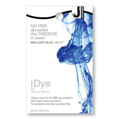 Jacquard iDye for Natural Fabrics  (.49oz/14g) Brilliant Blue