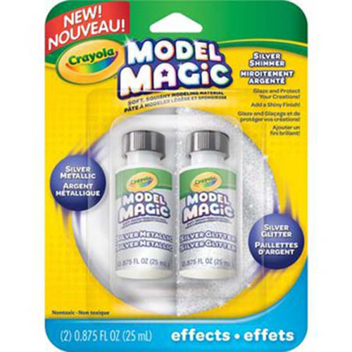 Crayola Model Magic Glaze 2 Pack Silver Shimmer