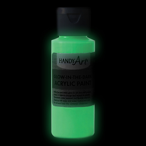 Handy Art Glow-in-the-Dark Acrylic Paint – (2oz/59ml) Green