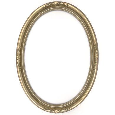 Closeout Oval Frame Gold with Filigree Accents - 19.5" x 26.75"