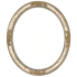 Closeout Oval Frame Silver with Gold Roses - 20" x 24"