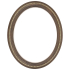 Closeout Oval Frame Walnut with Gold Inlay - 22" x 28"