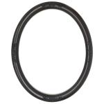 Closeout Oval Frame Dark Cherry with Rose Accents - 22" x 28"