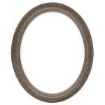 Closeout Oval Frame Walnut with Dark Inlay - 22" x 28"