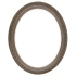 Closeout Oval Frame Walnut with Dark Inlay - 22" x 28"
