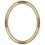 Closeout Oval Frame Gold with Gold Rose Accents - 22" x 28"