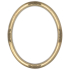 Closeout Oval Frame Gold with Gold Rose Accents - 22" x 28"