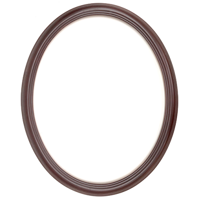 Closeout Oval Frame Mahogany - 22" x 28"