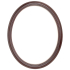 Closeout Oval Frame Mahogany - 22" x 28"