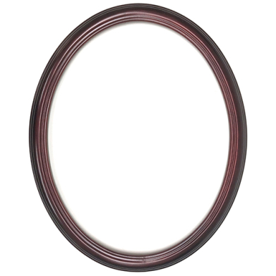 Closeout Oval Frame Smooth Cherry - 22" x 28"