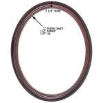 Closeout Oval Frame Brushed Brown - 22" x 28"
