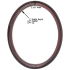 Closeout Oval Frame Brushed Brown - 22" x 28"