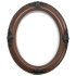 Closeout Oval Frame Black Cherry with Baroque Accents - 8" x 10"