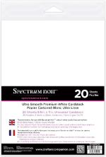 Spectrum Noir Ultra Smooth Premium White Cardstock 8.5" X 11" - (20 Sheets) Unscored
