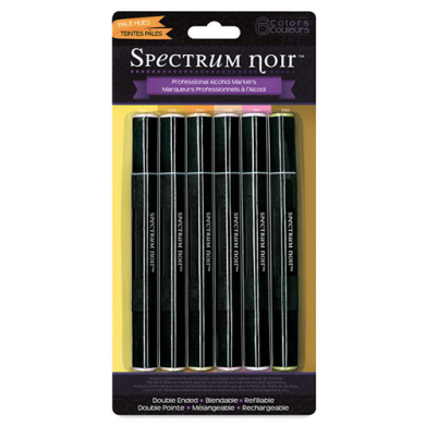Spectrum Noir Alcohol Marker Set  (6 Pack) Pale Hues