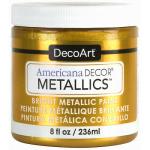 DecoArt Dazzling Metallics - 2 Ounce 4 Pack Glorious Gold Acrylic Paint Set  Gold Metallic Acrylic Paint Art Supplies- Art Projects, Home Decor- E-book
