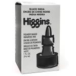 Higgins Waterproof Pigment-Based Drawing Ink - (1oz/29.6ml) Black India