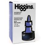 Higgins Waterproof Pigment-Based Drawing Ink - (1oz/29.6ml) Blue