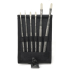 Richeson Grey Matters Pocket Brush Set - (7 Pieces) Bristle for Oil & Acrylics