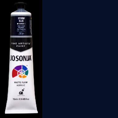 Chroma's Jo Sonja Fine Artists' Acrylic Paint - (2.5oz/75ml) Storm Blue 040
