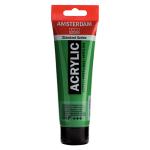 Royal Talens Amsterdam Acrylic Paint - (4.1oz/120ml) Permanent Green Light