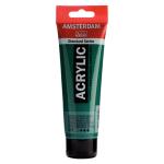 Royal Talens Amsterdam Acrylic Paint - (4.1oz/120ml) Permanent Green