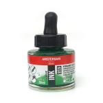 Royal Talens Amsterdam Acrylic Ink - (1oz/30ml) Permanent Green Light