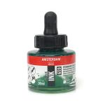 Royal Talens Amsterdam Acrylic Ink - (1oz/30ml) Permanent Green Deep