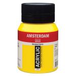 Royal Talens Amsterdam Acrylic Paint - (16.9oz/500ml) Transparent Yellow Medium