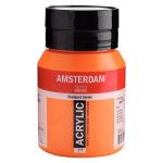 Royal Talens Amsterdam Acrylic Paint - (16.9oz/500ml) Azo Orange