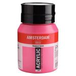 Royal Talens Amsterdam Acrylic Paint - (16.9oz/500ml) Quinacridone Rose