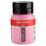 Royal Talens Amsterdam Acrylic Paint - (16.9oz/500ml) Quinacridone Rose Light