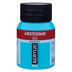 Royal Talens Amsterdam Acrylic Paint - (16.9oz/500ml) Turquoise Blue