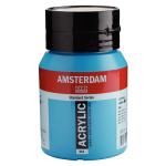 Royal Talens Amsterdam Acrylic Paint - (16.9oz/500ml) Brilliant Blue
